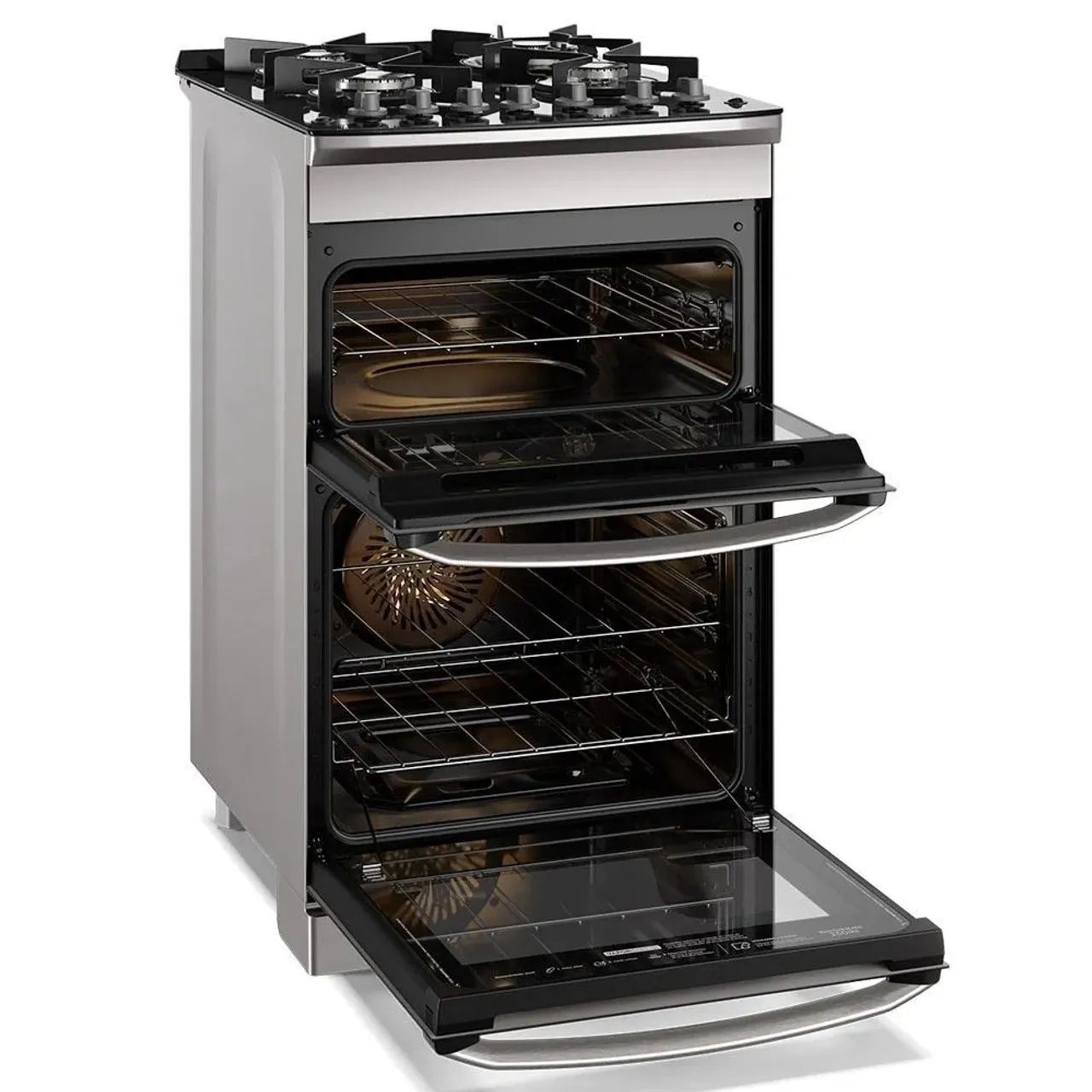 Fogão De Piso Electrolux De 04 Bocas Experience Com Perfectcook360 Prata - Fe4dc