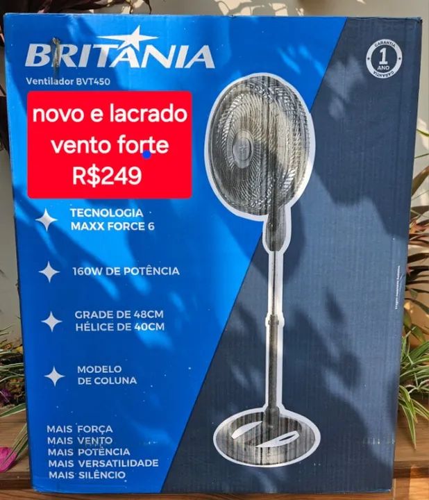 Ventilador de Coluna Britânia BVT450 Maxx Force 160W 