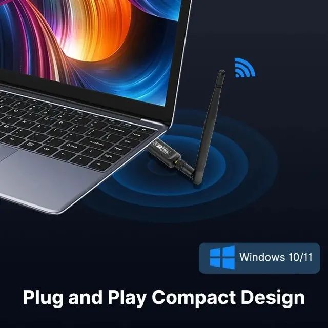 Adaptador USB WiFi 6 + Bluetooth 5.3 AX900 Dual Band - Foto 5