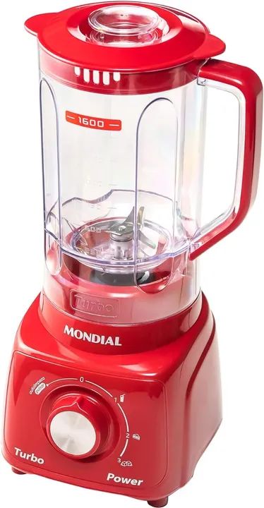 Liquidificador Mondial Turbo Power L-99, 2,2 litros, 550W, c/ filtro RED - 110V (NOVO) - Foto 6