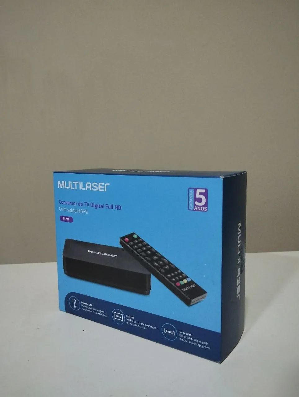 Conversor de TV Digital Full HD Multilaser RE220