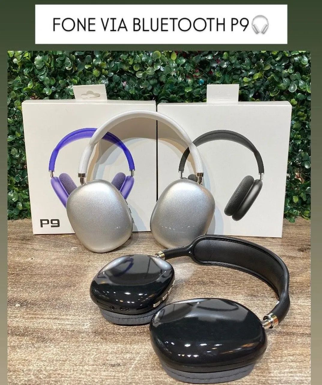 Fone de ouvido Bluetooth P9