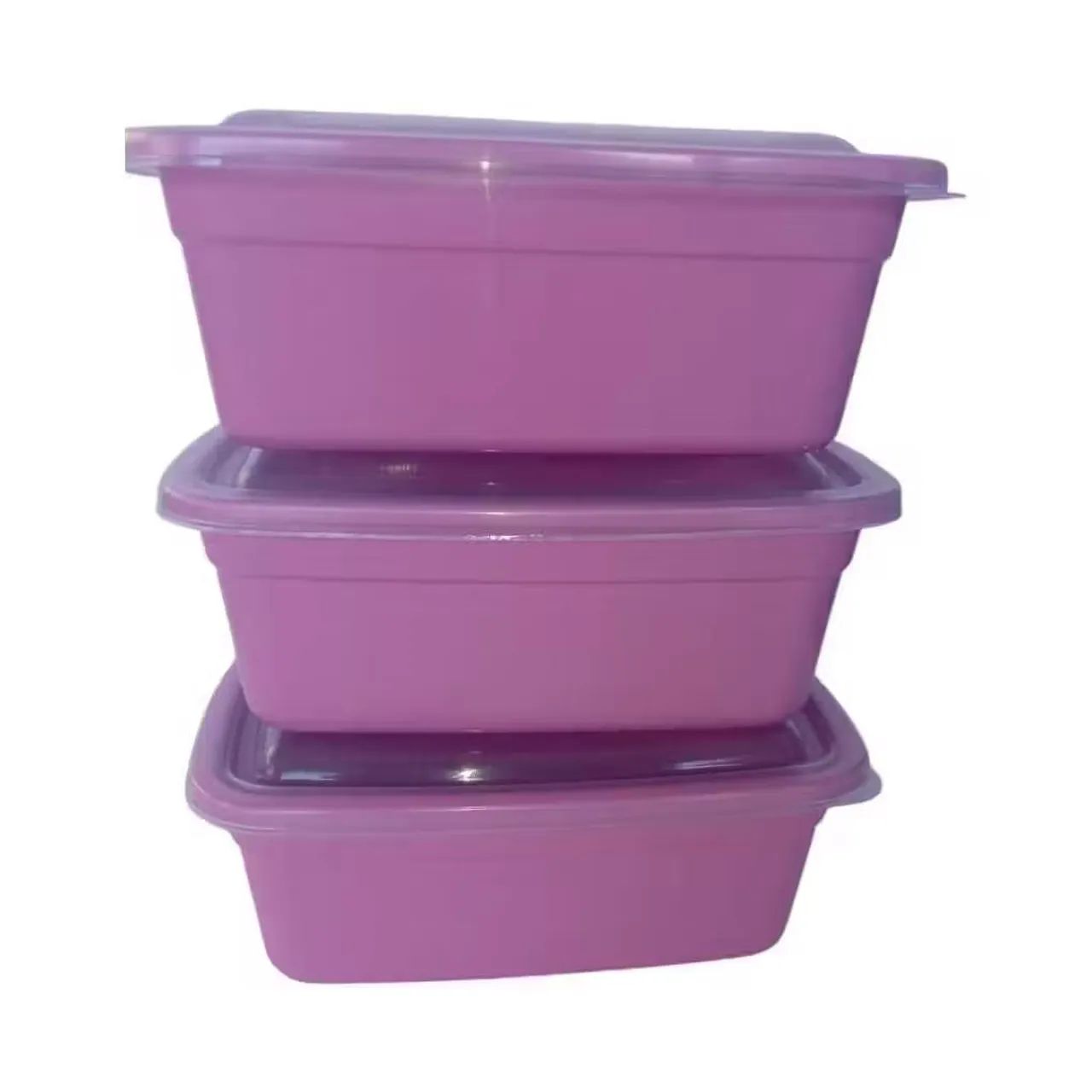 Pode retangular 1 litro com tampa - Foto 2