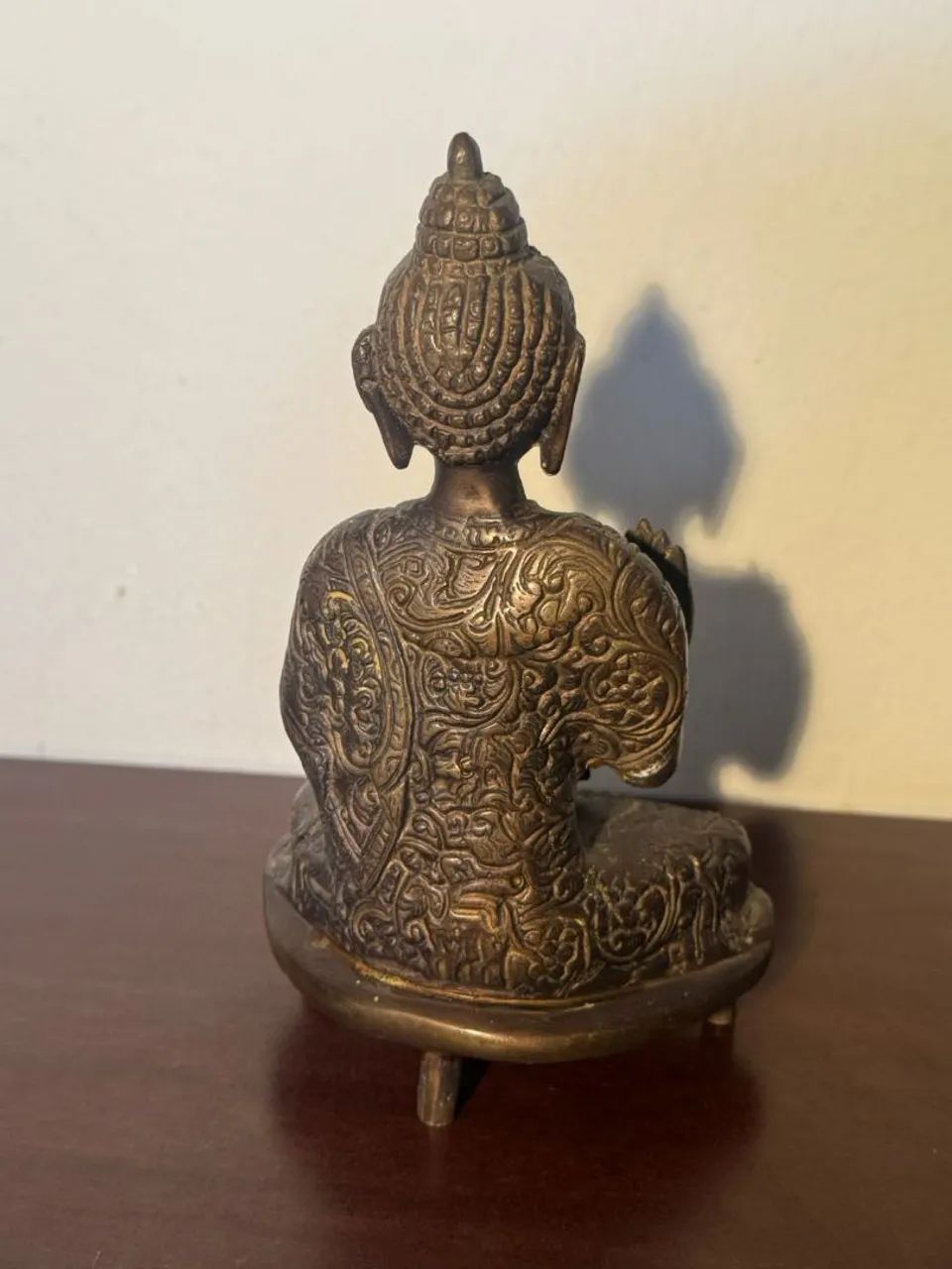 Statuas Buda, shiva e símbolo do om de bronze. Lote 3 peças  - Foto 2
