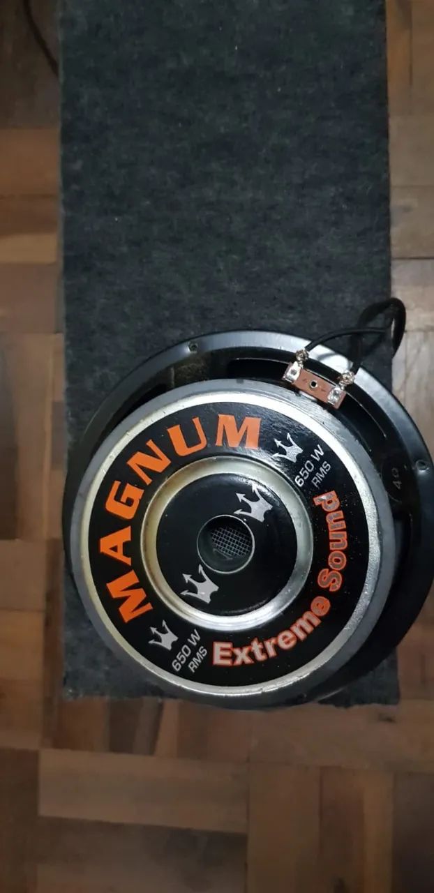 Subwoofer Magnum REX 8 polegadas 650w + Caixa selada - Foto 3