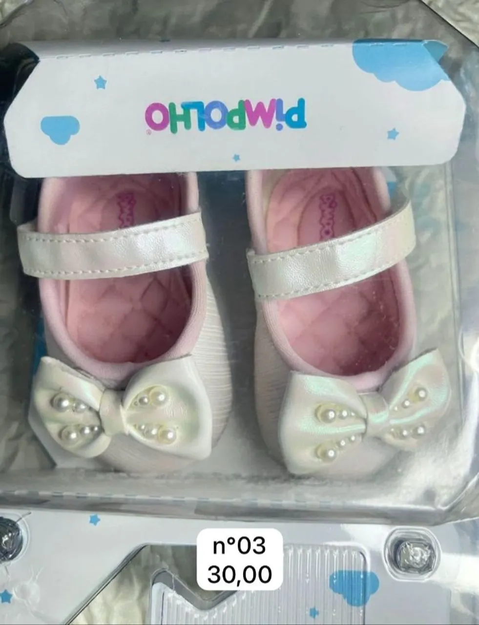 Sapatilhas de bebê - Pimpolho - Branca - n° 03