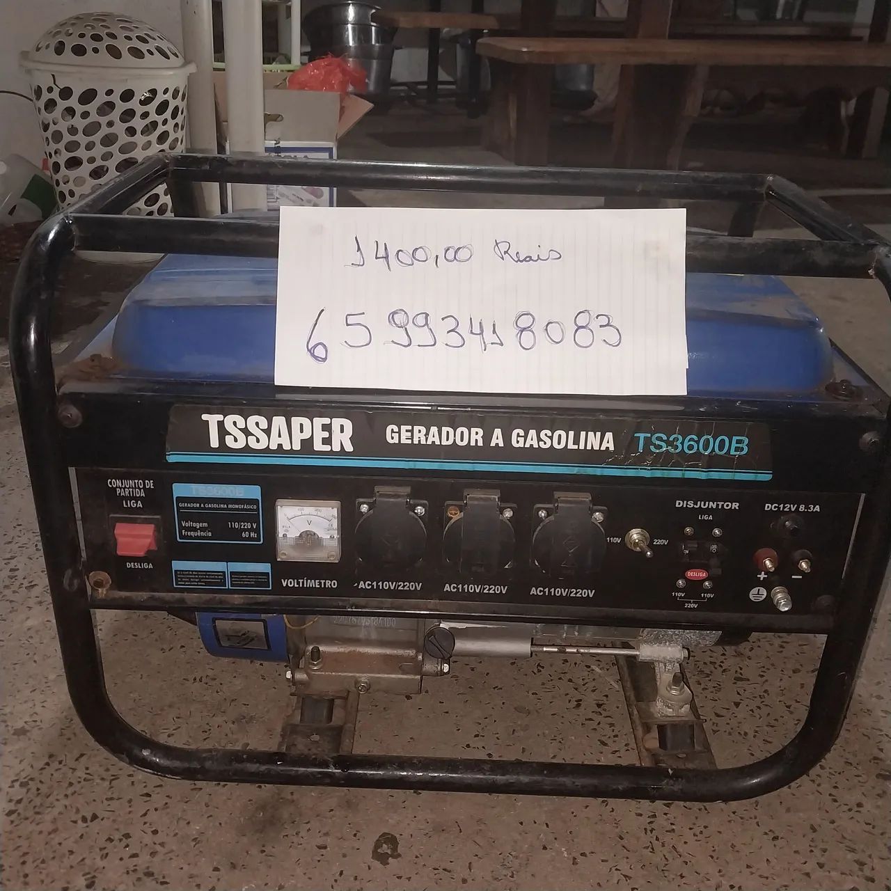 Gerador de Energia doméstico a Gasolina 