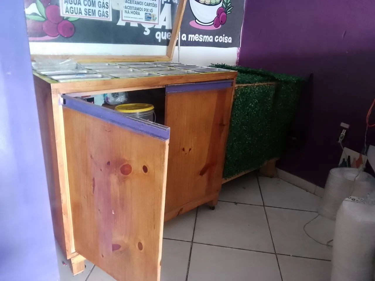 Freezer e bancada para açaí ou macarrão  - Foto 2