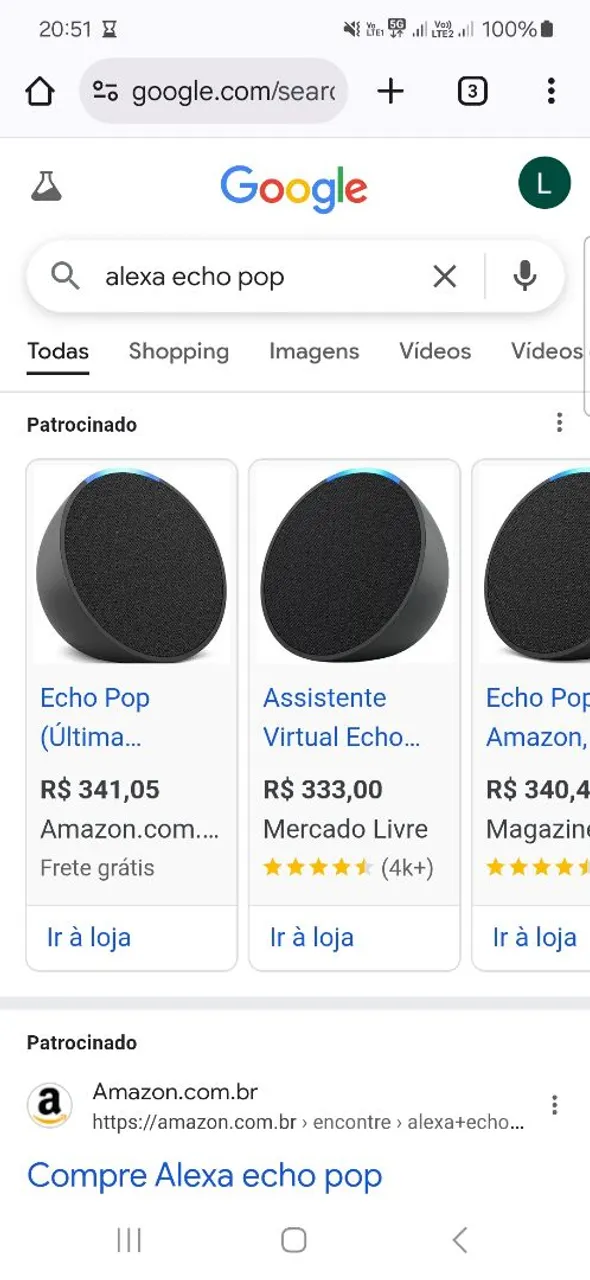 Echo POP (Alexa) -Última Geração<br>Lacrada