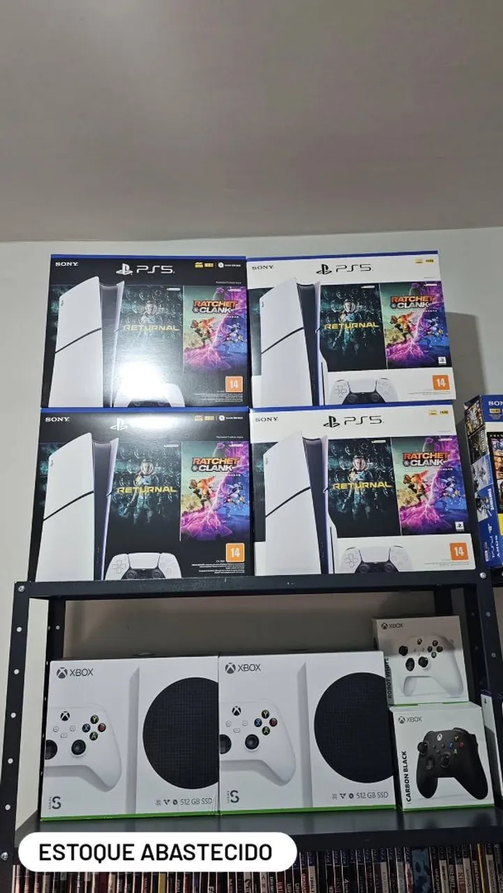 Playstation 5 e Xbox Series S - Estoque Abastecido!