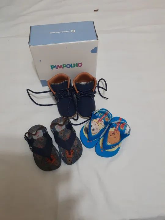 Conjunto de Calçados Infantis - 3 peças - Foto 3