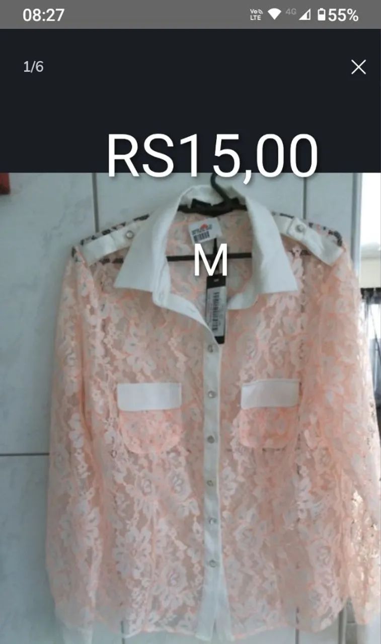 Lote com 4 peças roupa feminina  - Foto 4