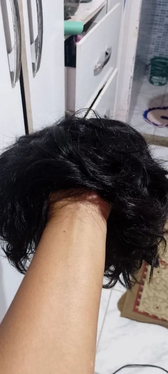 Peruca de cabelo humano curta  - Foto 2