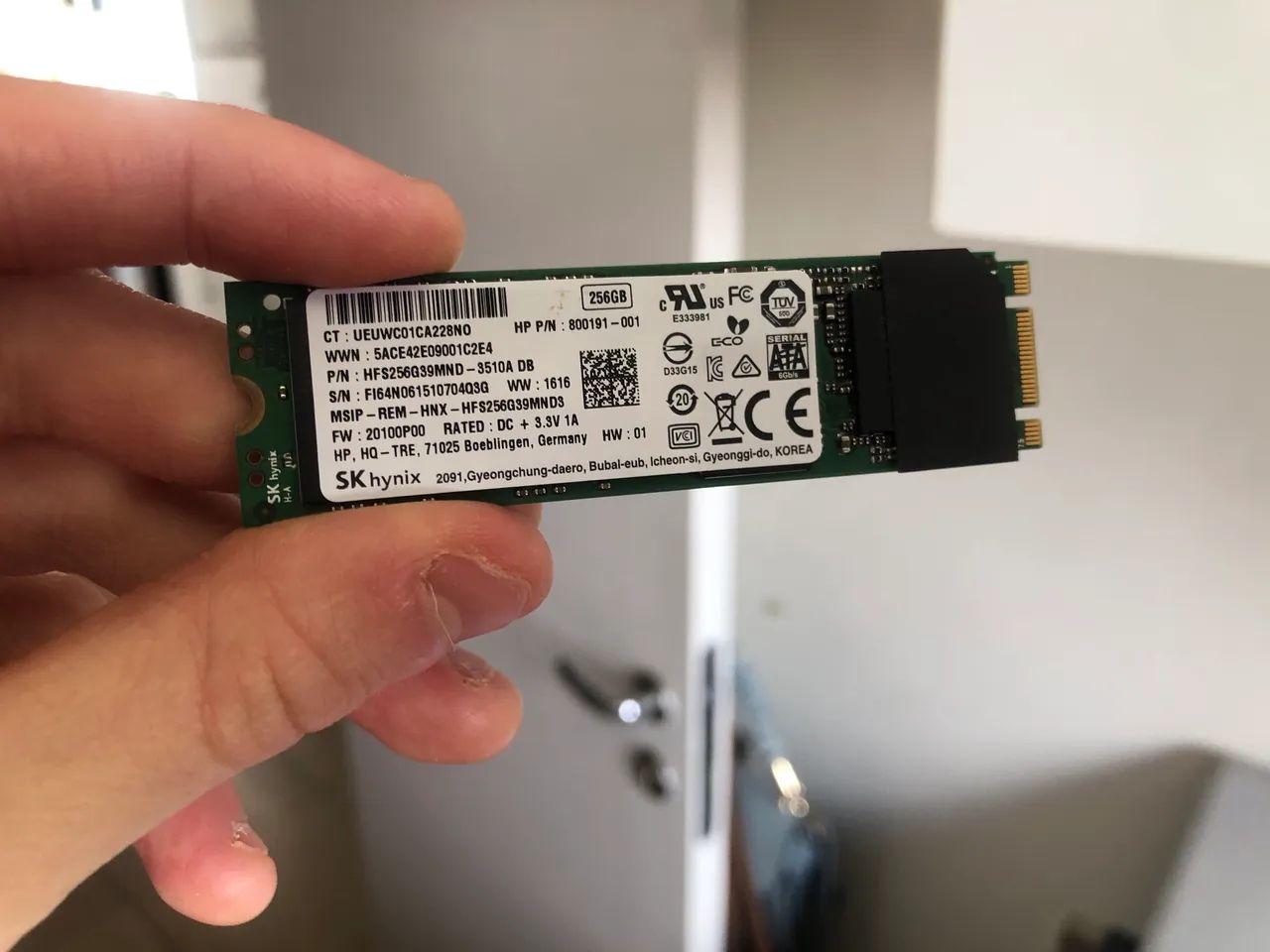 SSD NVMe SK hynix 256GB M.2 - Apenas 3 meses de uso