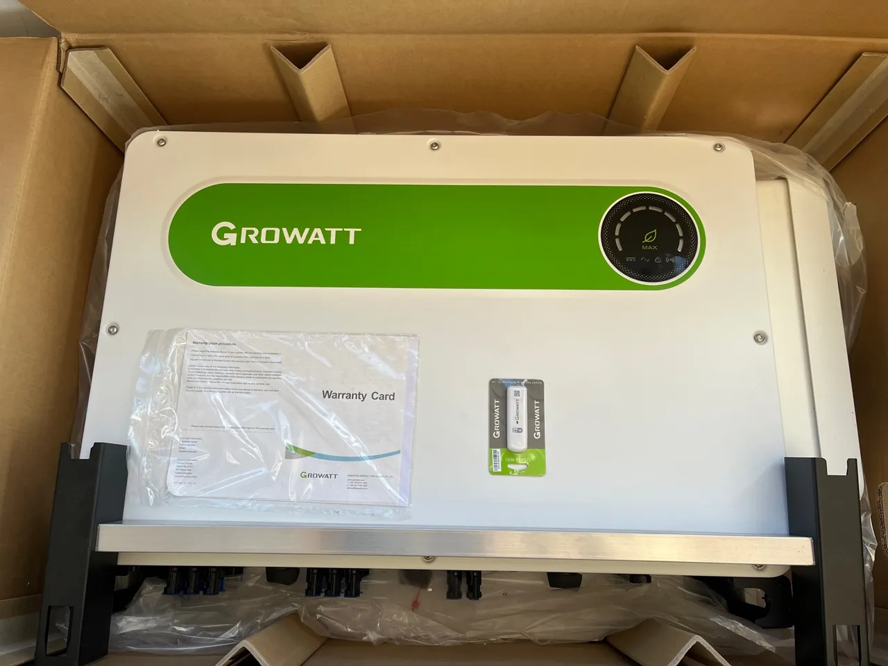 OPORTUNIDADE! Inversor Solar Growatt 75kw + 194 Placas Solares + Cabos
