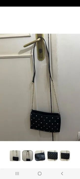Bolsa brilhos e spikes - Foto 3