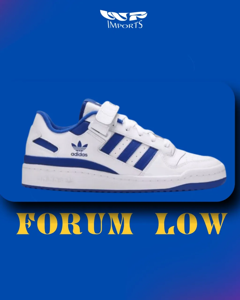 Tênis Adidas Forum Low Branco e Azul 38/42