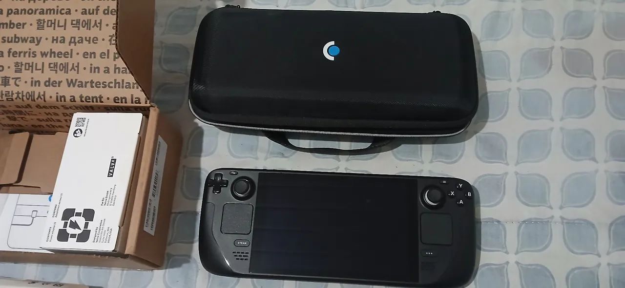 Steam deck LCD 256 gigas menos de 1 mês com nota fiscal e garantia