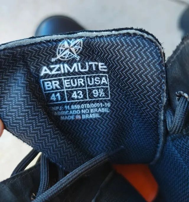 Coturno Militar Tático Azimute Brasil - Couro Cotiara - Tamanho 41 (Nunca Usado) - Foto 3