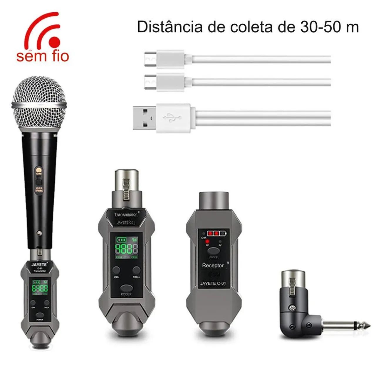 Transmissor sem fio para microfones  - Foto 4