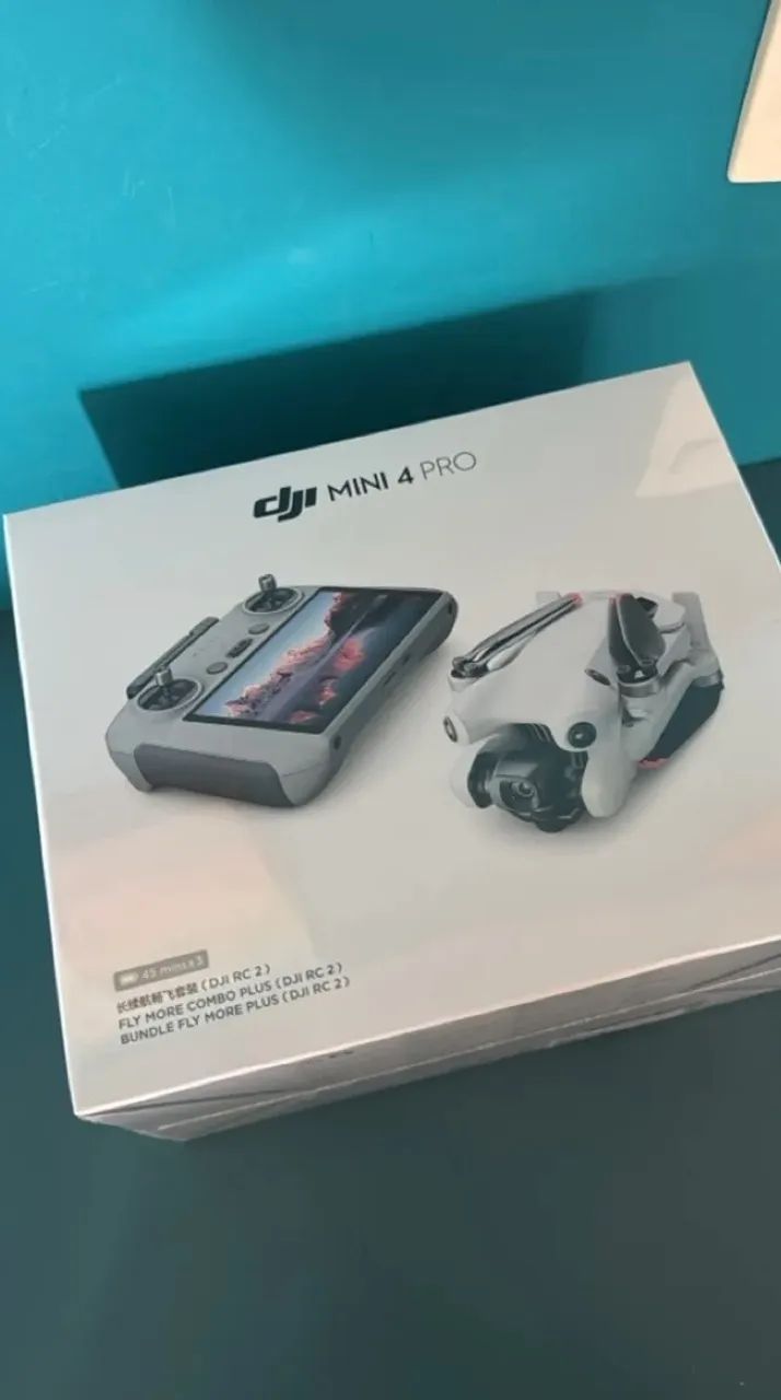 DRONE DJI MINI 4 PRO COMBO FLYMORE PLUS ( 3 bat 45 min ) (Rc2) - lacrado - NOTA FISCAL