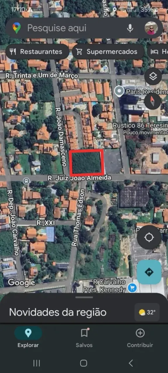 Terreno de esquina bem localizado no Planalto, medindo 60X40 sendo 2.400m² com registro de