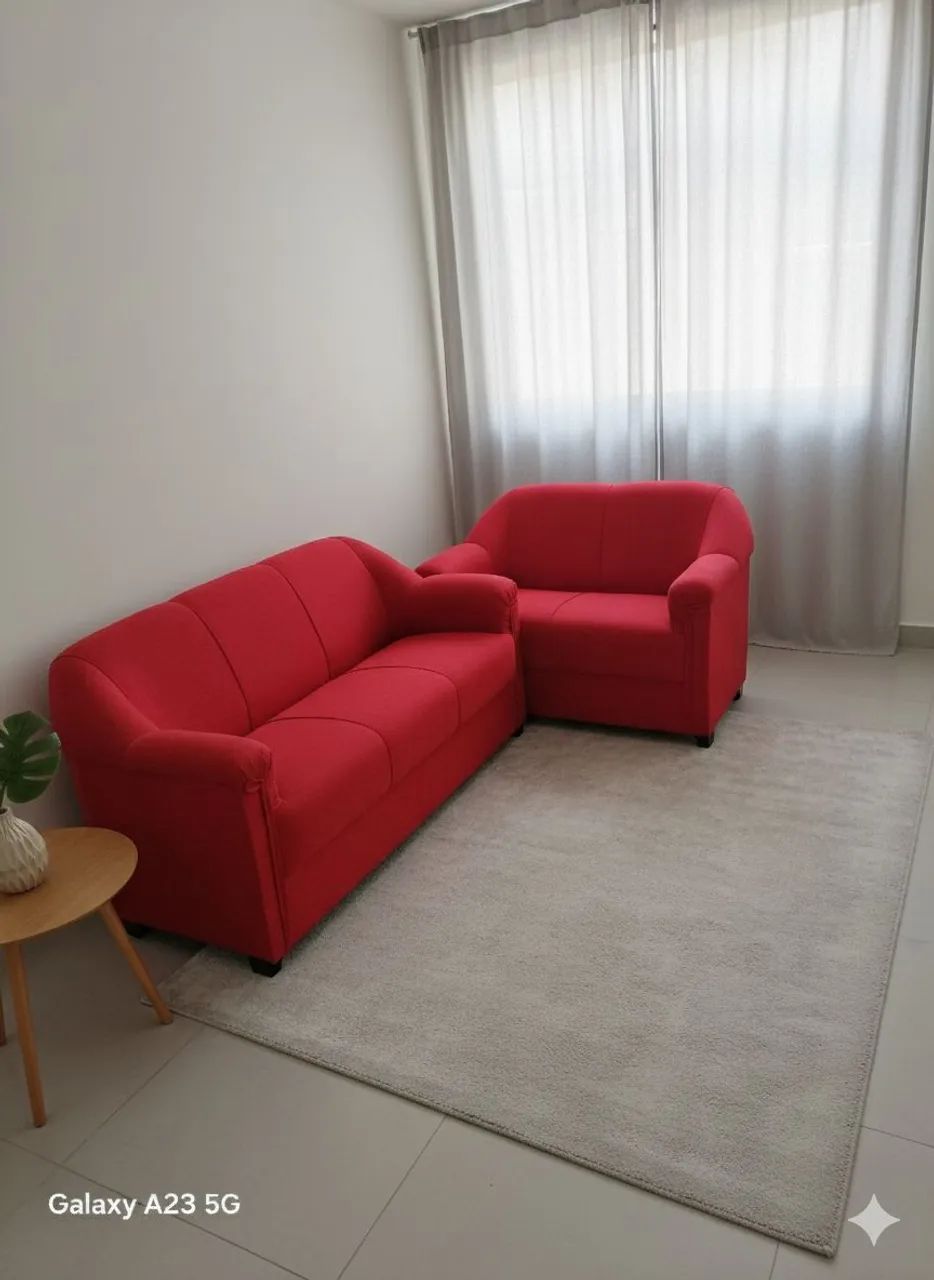 Sofá tradicional 2 e 3 lugares muito barato aproveite  - Foto 3
