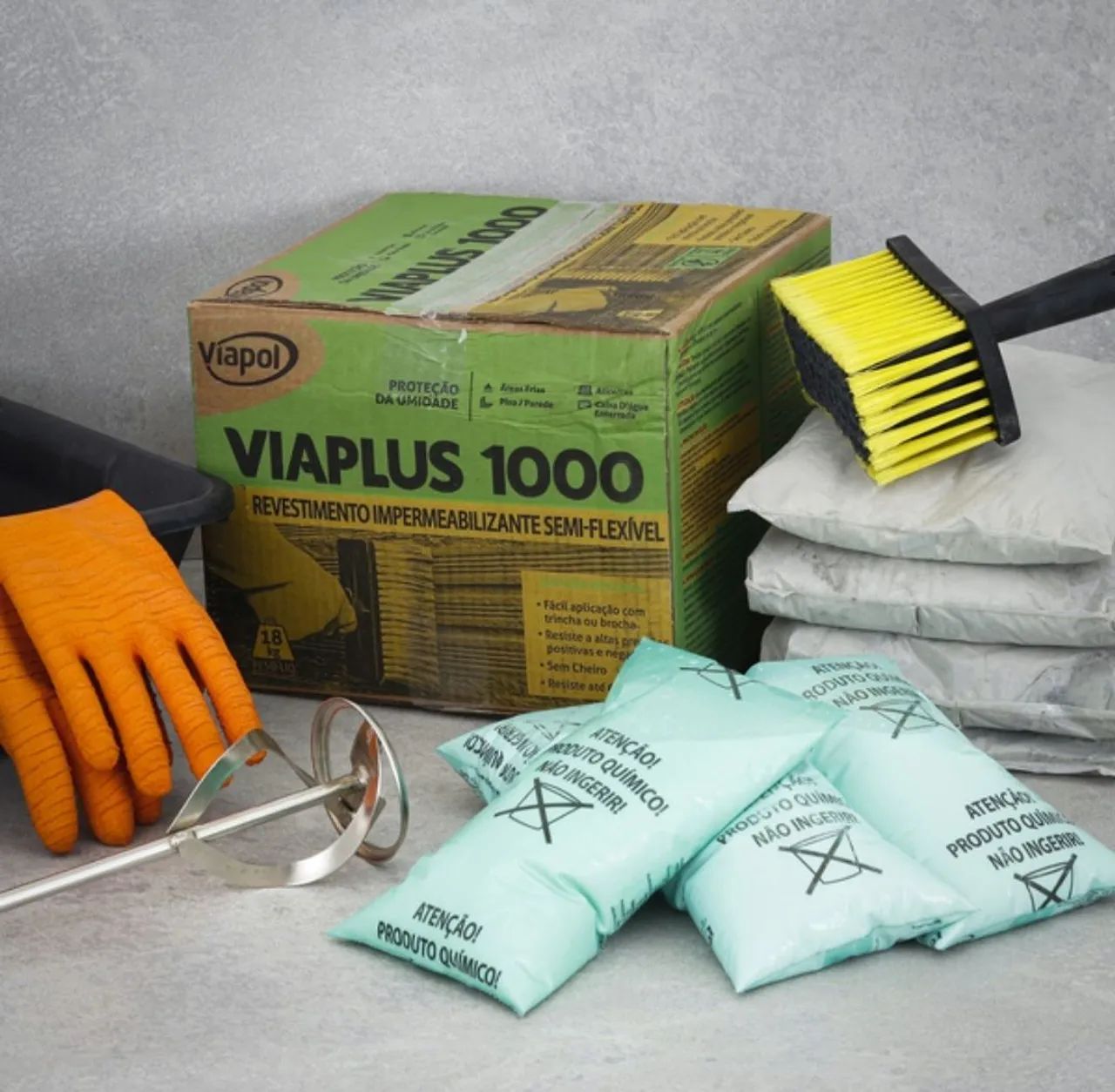 ViAPLUS 1000 - Argamassa Polimérica Viapol 18kg  - Foto 2