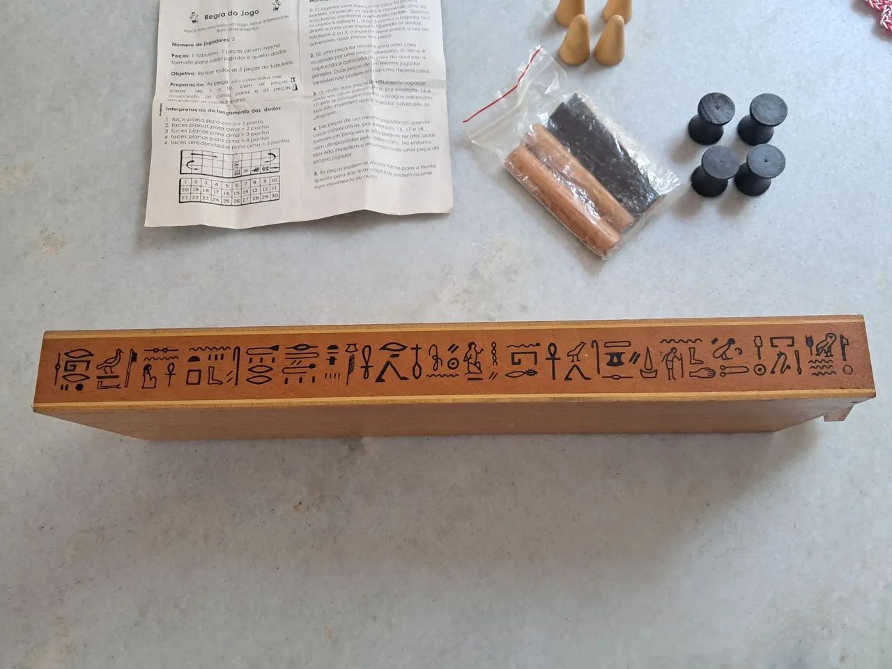 Jogo de Tabuleiro Senet - Antigo Egito - Foto 3