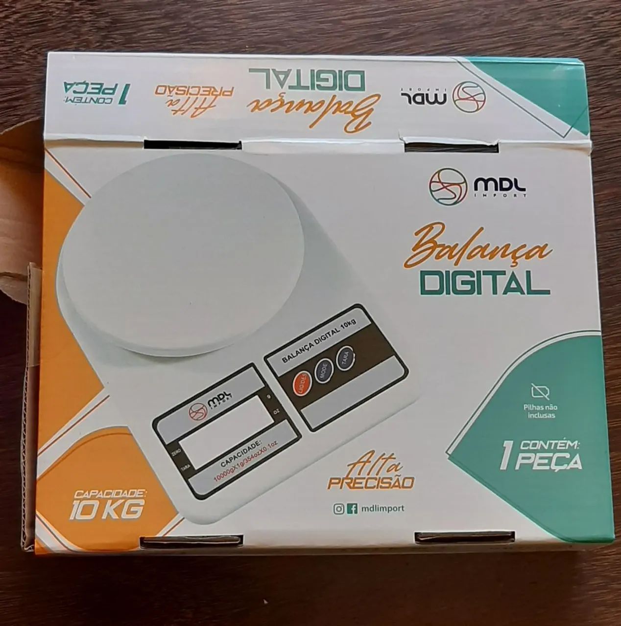 Balança Digital 10kg Alta Precisão - Nova