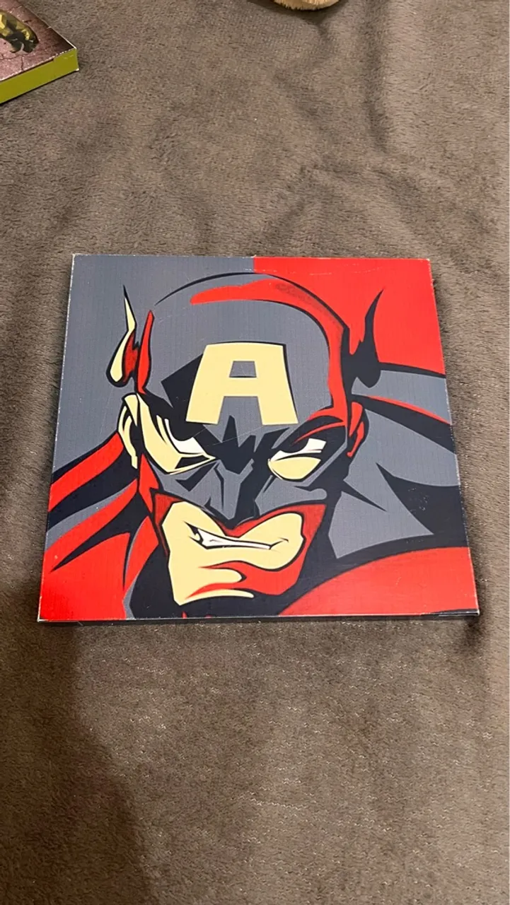 Quadro Decorativo Capitão América quadro maior 30x40 / quadro menor 20x20