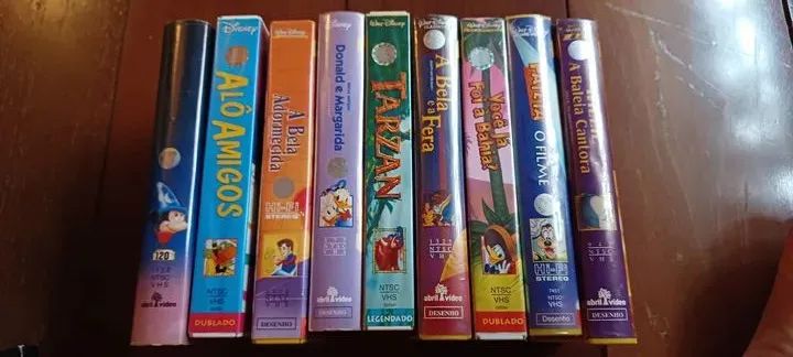 Coleção de VHS Disney - 9 Filmes Clássicos