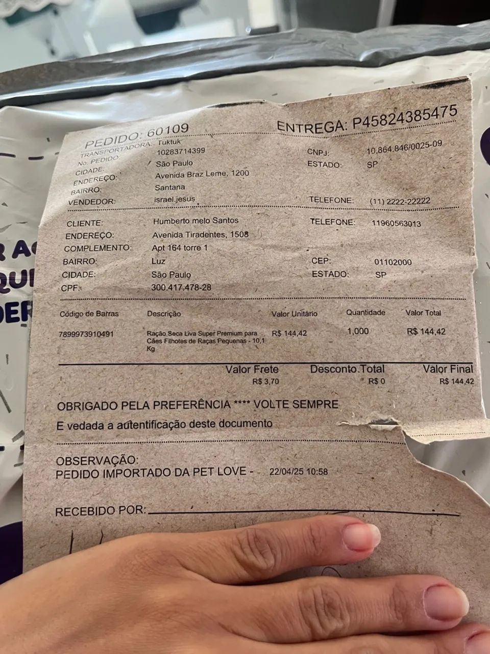 Ração Liva Super Premium para Cães Filhotes Porte Pequeno - Foto 3