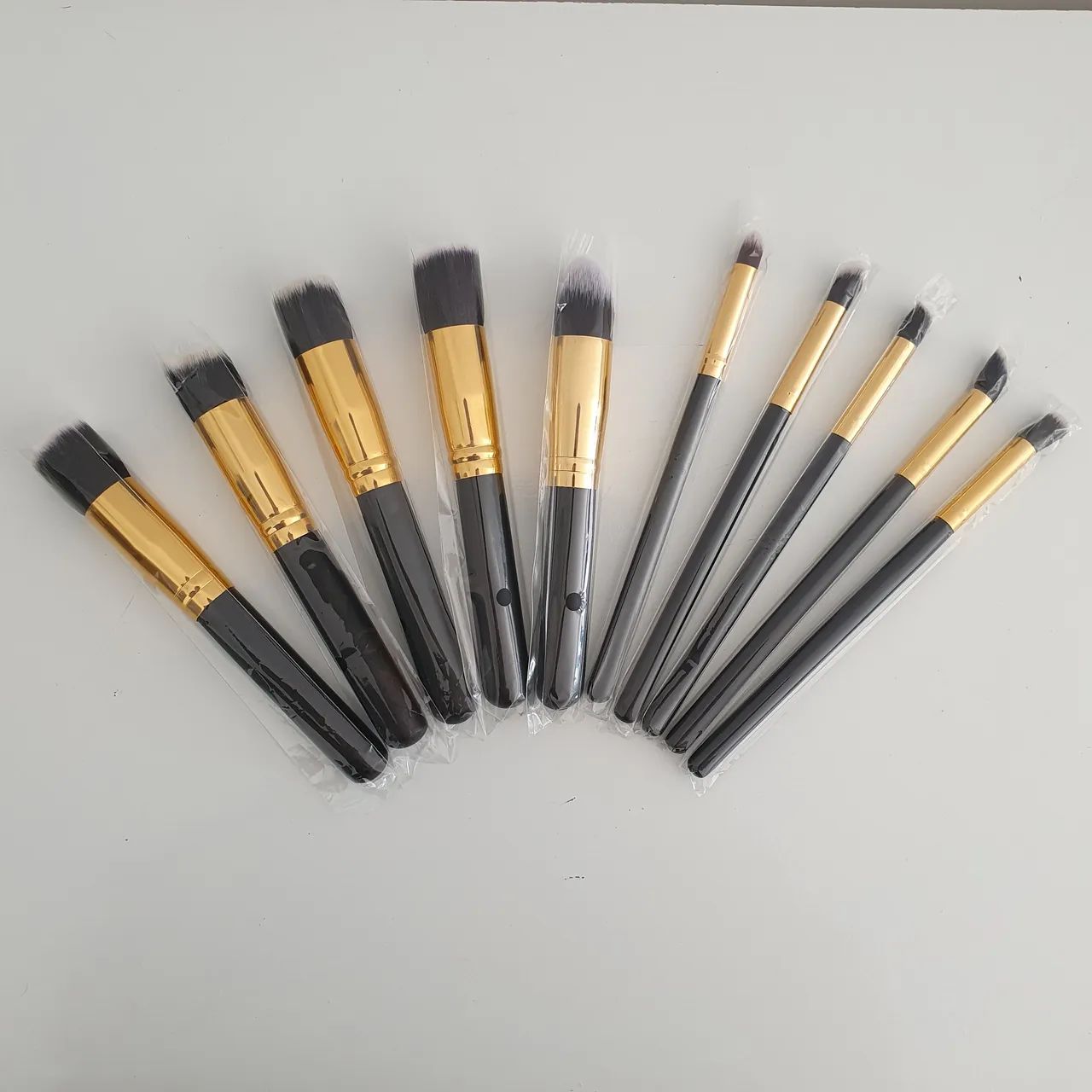 Kit Pincéis de Maquiagem - 10 Peças - Foto 3