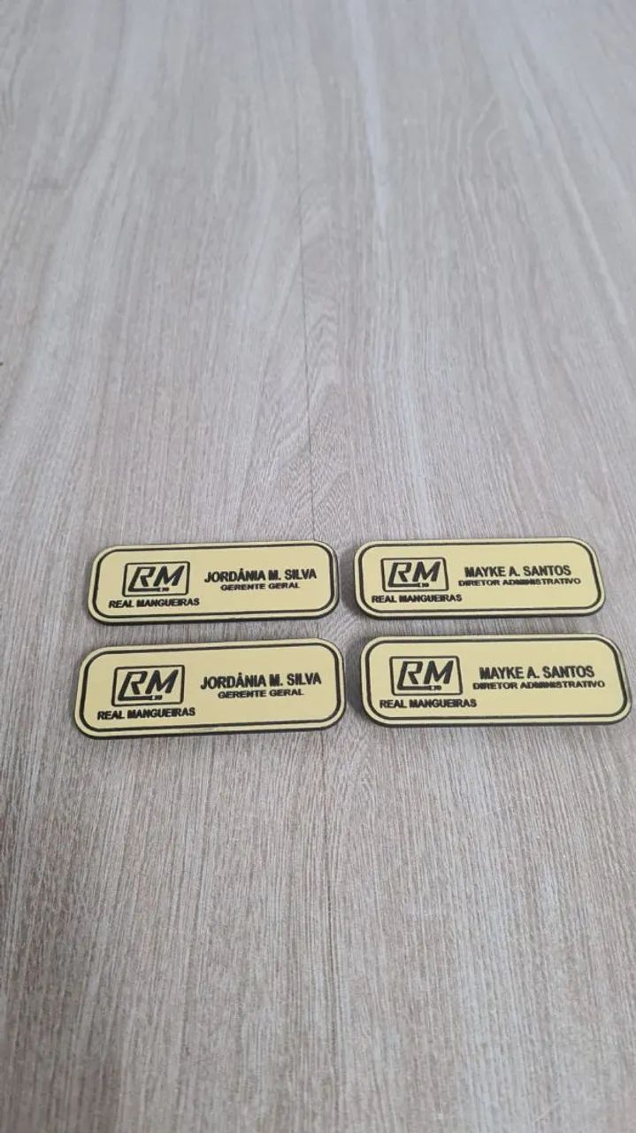Broches profissionais em aço escovado 