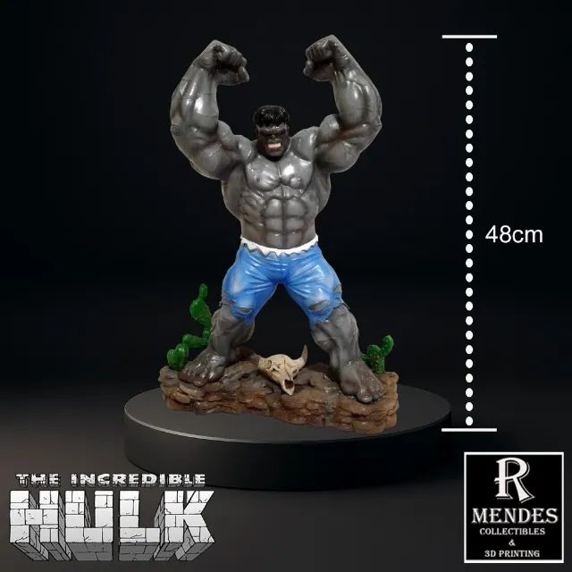 ESTATUA GREY HULK RESINA 