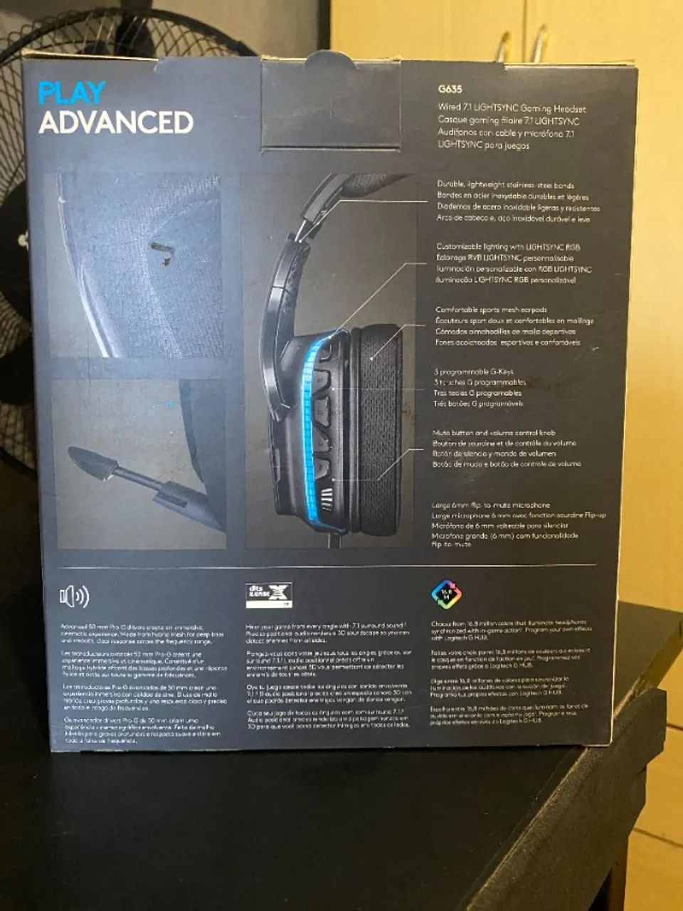 Logitech G635 Headset Gamer Novo Nunca Usado - Foto 2