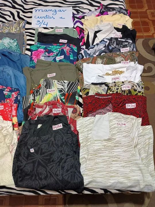 29 Blusas Femininas - Plus Size do 50 ao 56 - (NOVAS)  - Foto 3