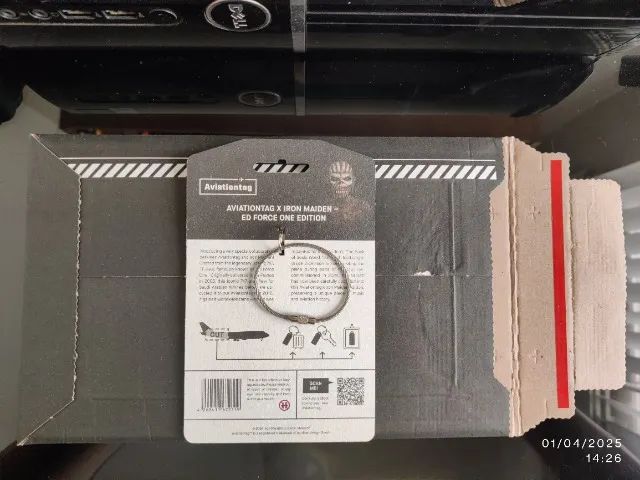 Aviationtag Iron Maiden Ed Force One - Boeing 747 (TF-AAK) + Case - No Brasil - Foto 3