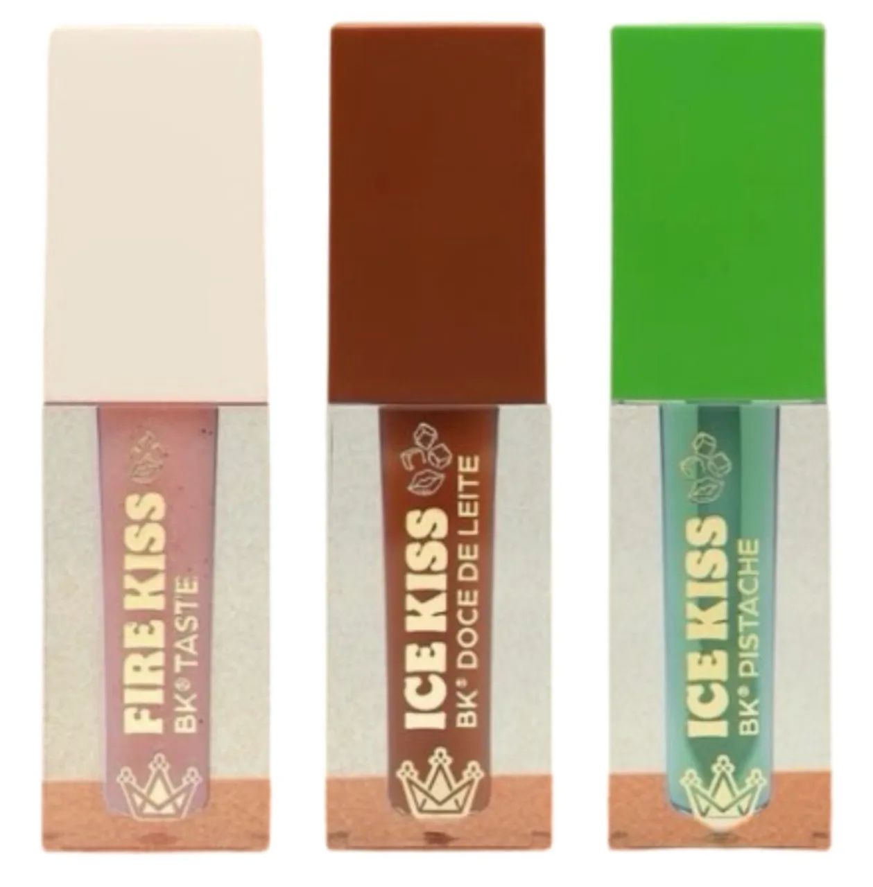 3 unidades gloss Mari Maria Burguer King Taste Doce Leite Pistache 