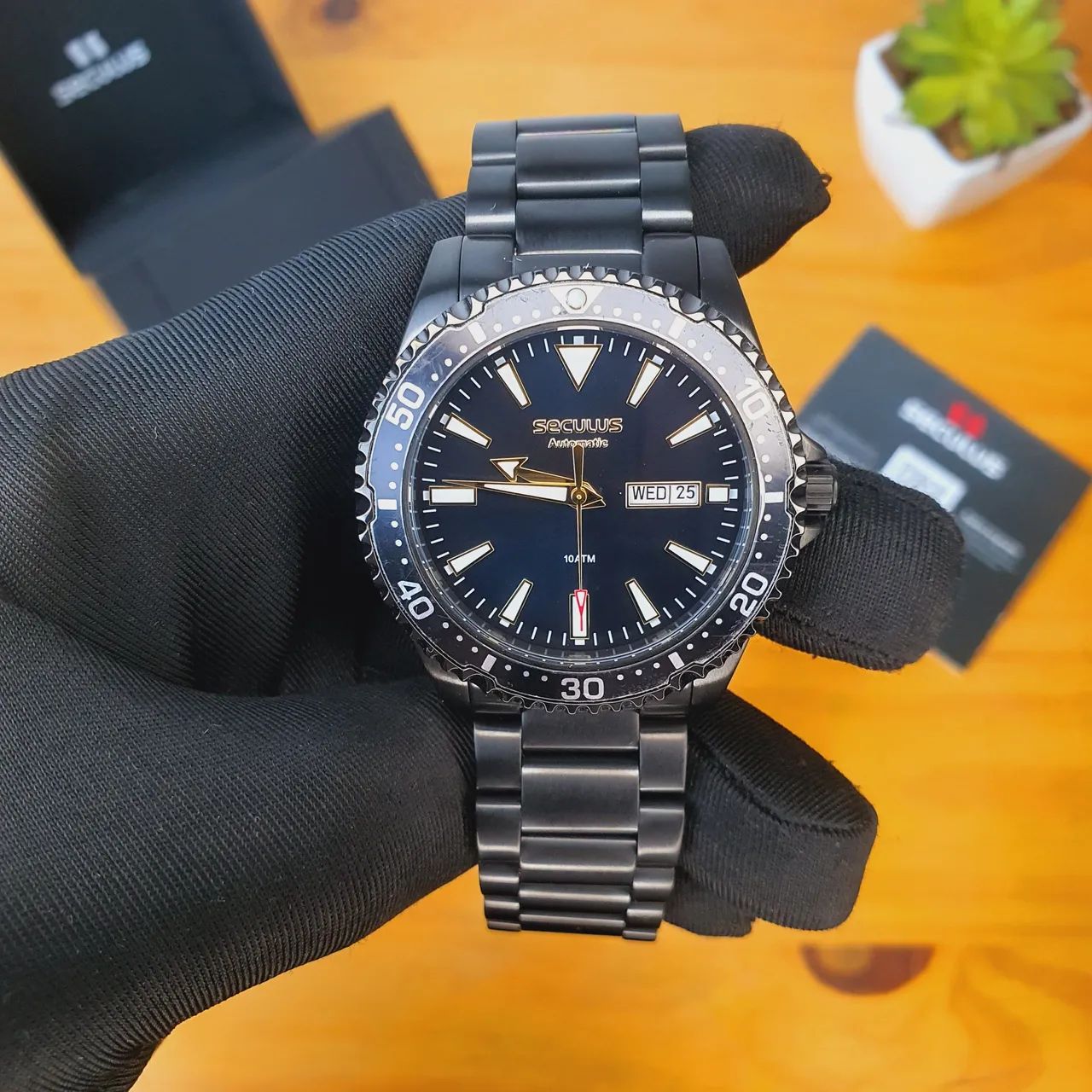 Seculus Diver 42mm All black automático - Hobbies e coleções
