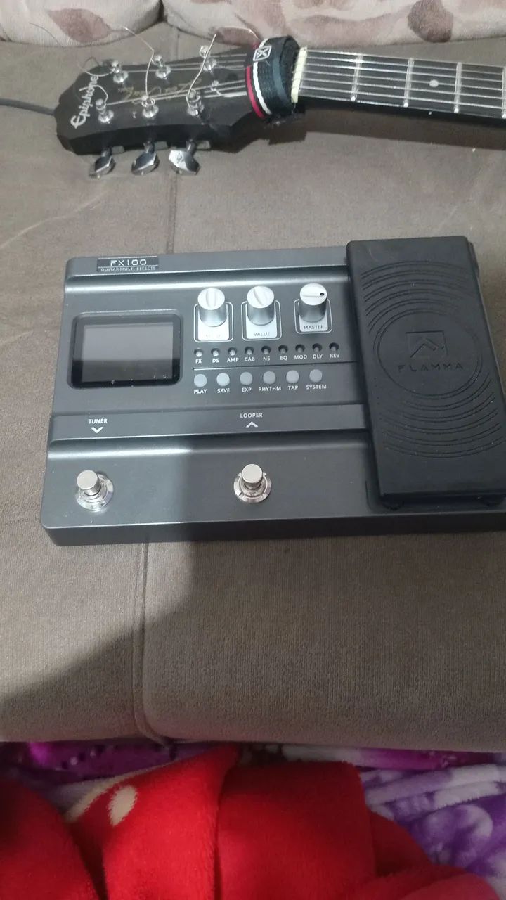 Pedaleira Flamma FX100 Guitar Multi Effects (TROCO POR TANK G) - Foto 4