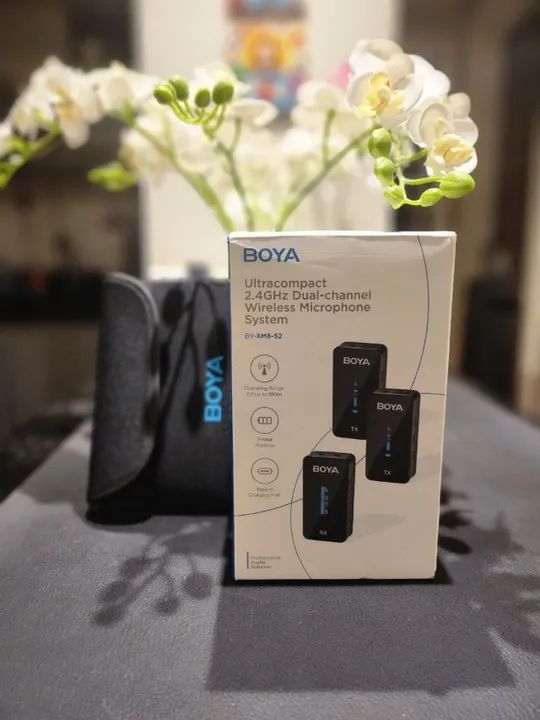 BOYA BY-XM6-S2 | MICROFONE LAPELA SEM FIO | ALTÍSSIMA QUALIDADE! PRODUTO NOVO!!!