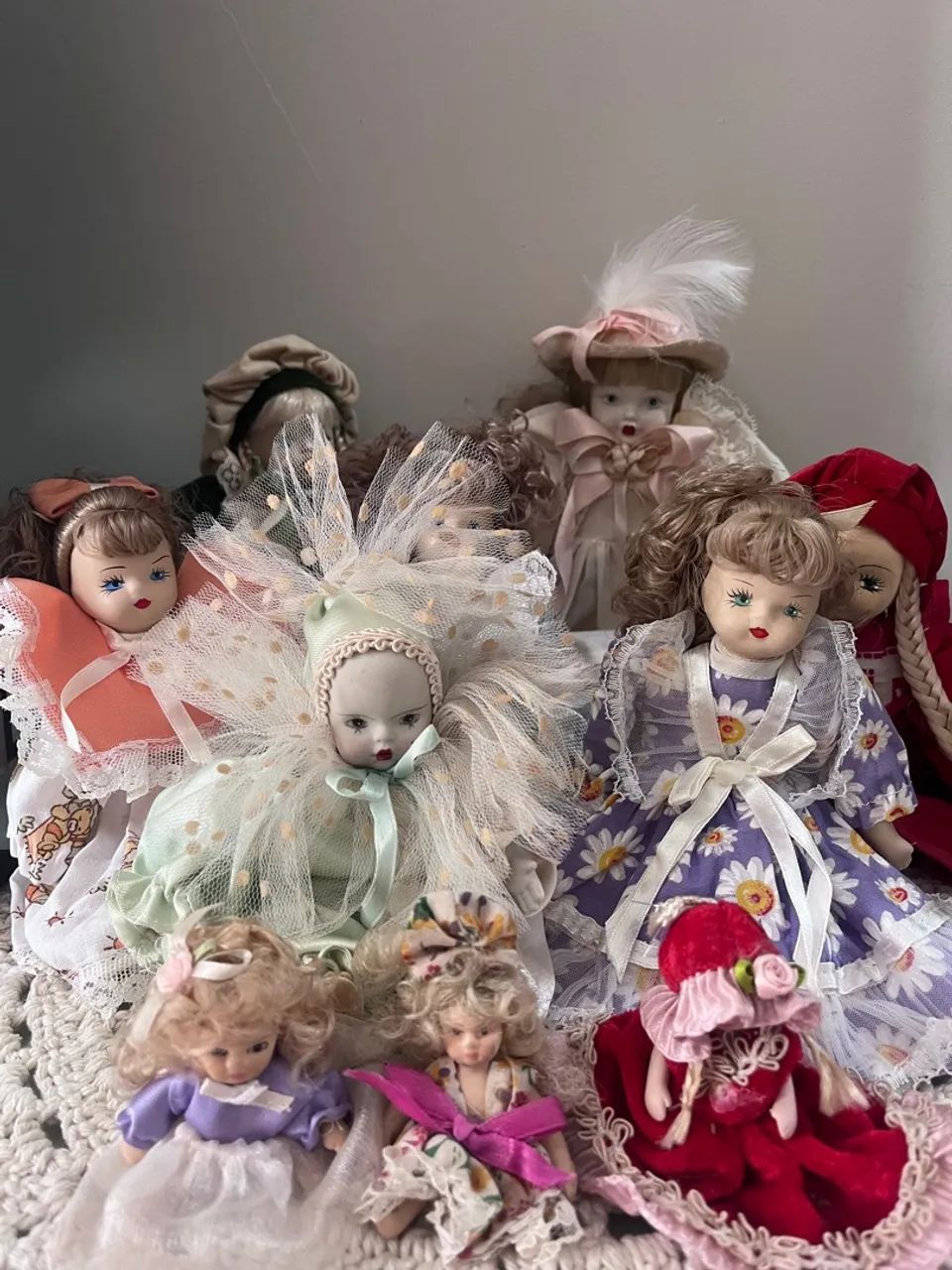 Lote bonecas de porcelana antigas. - Foto 2