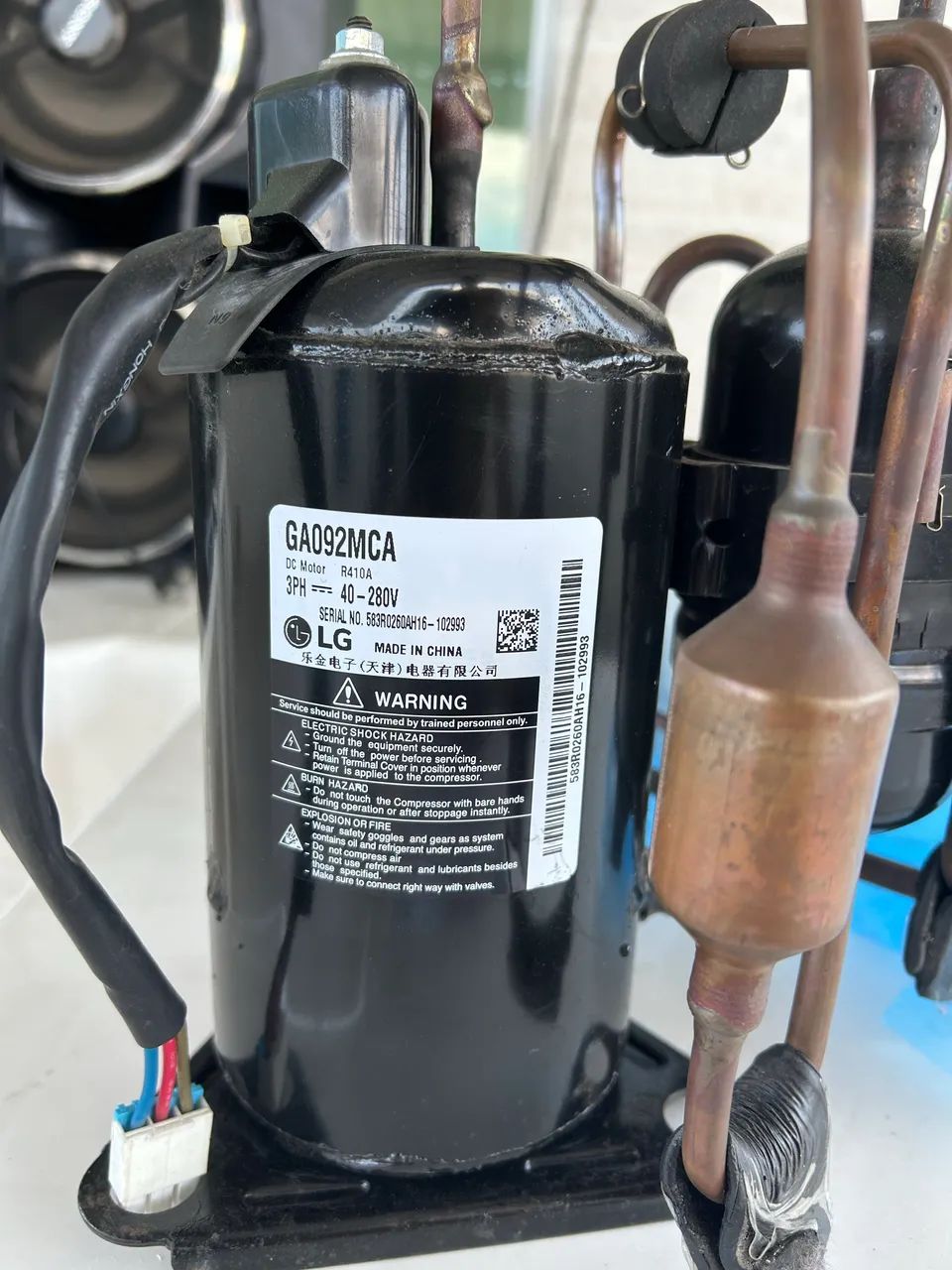 Compressor GA092 MCA / Inverter / LG - Volt 220 - R-410