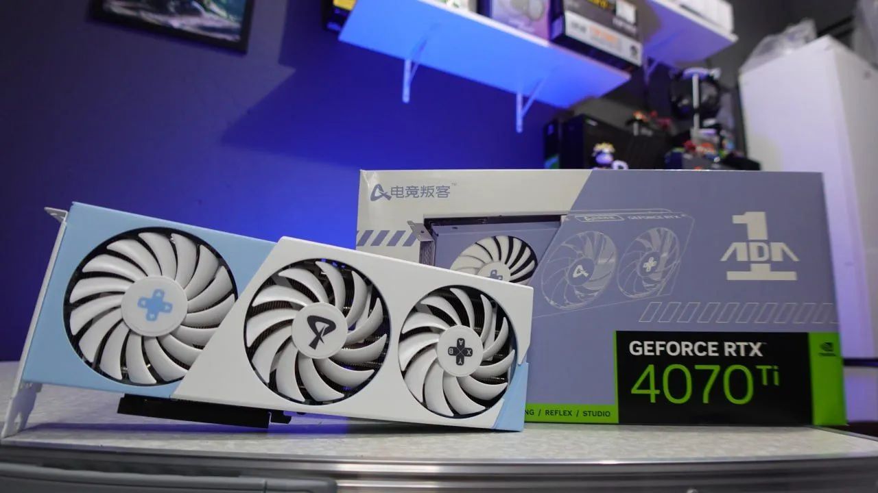 RTX 4070TI AX GAMING BRANCA + AZUL RARA NO BRASIL  - Foto 3
