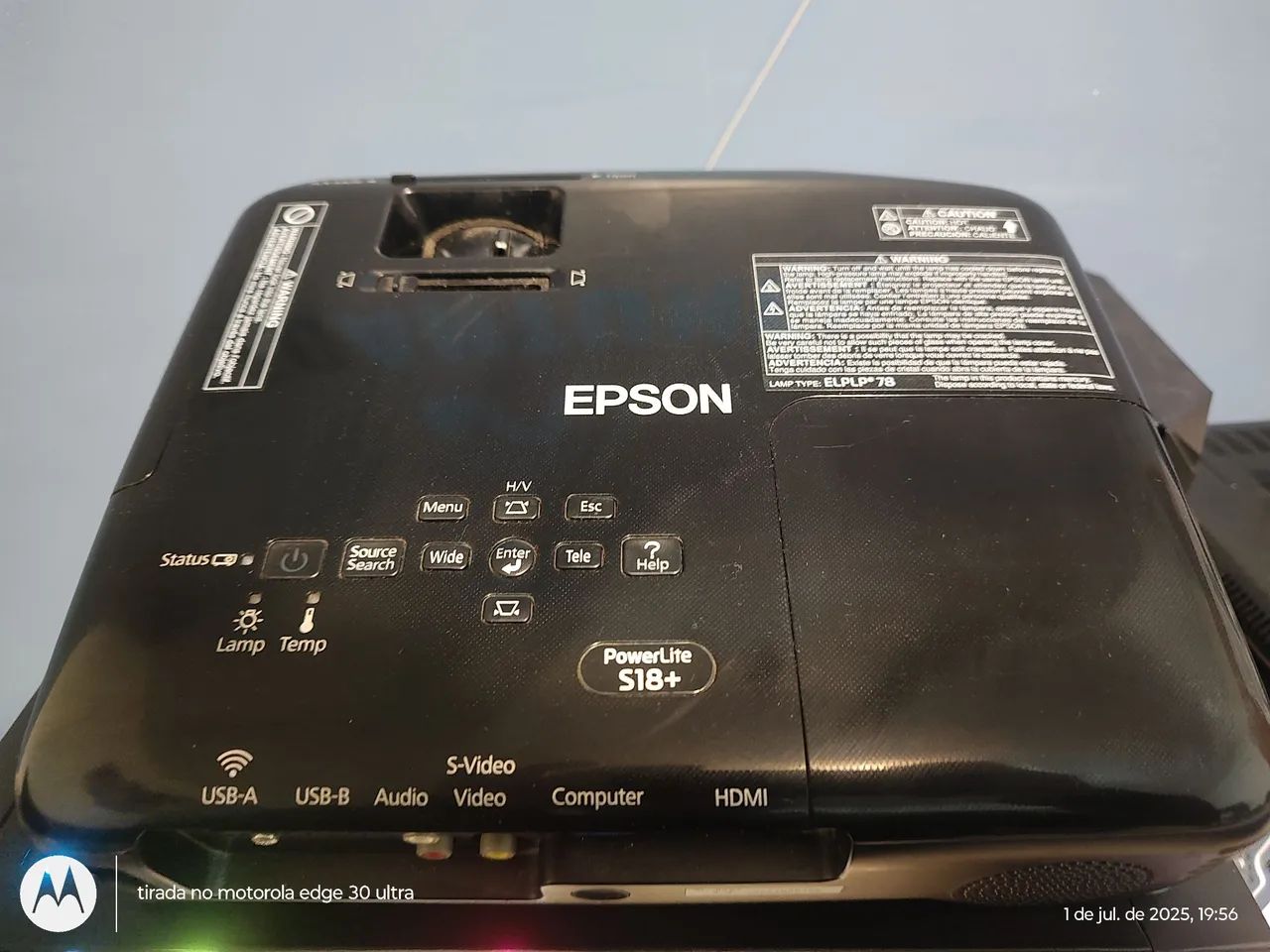 Projetor Epson PowerLite S18+ HDMI