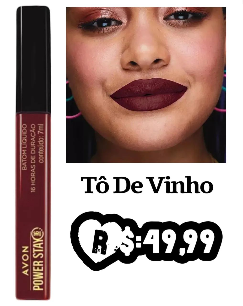 Batons POWER STAR AVON 16 HORAS R$:49,99 cada - Foto 5