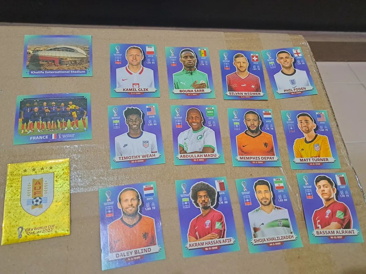 Figurinhas da  Copa do Mundo Qatar 2022