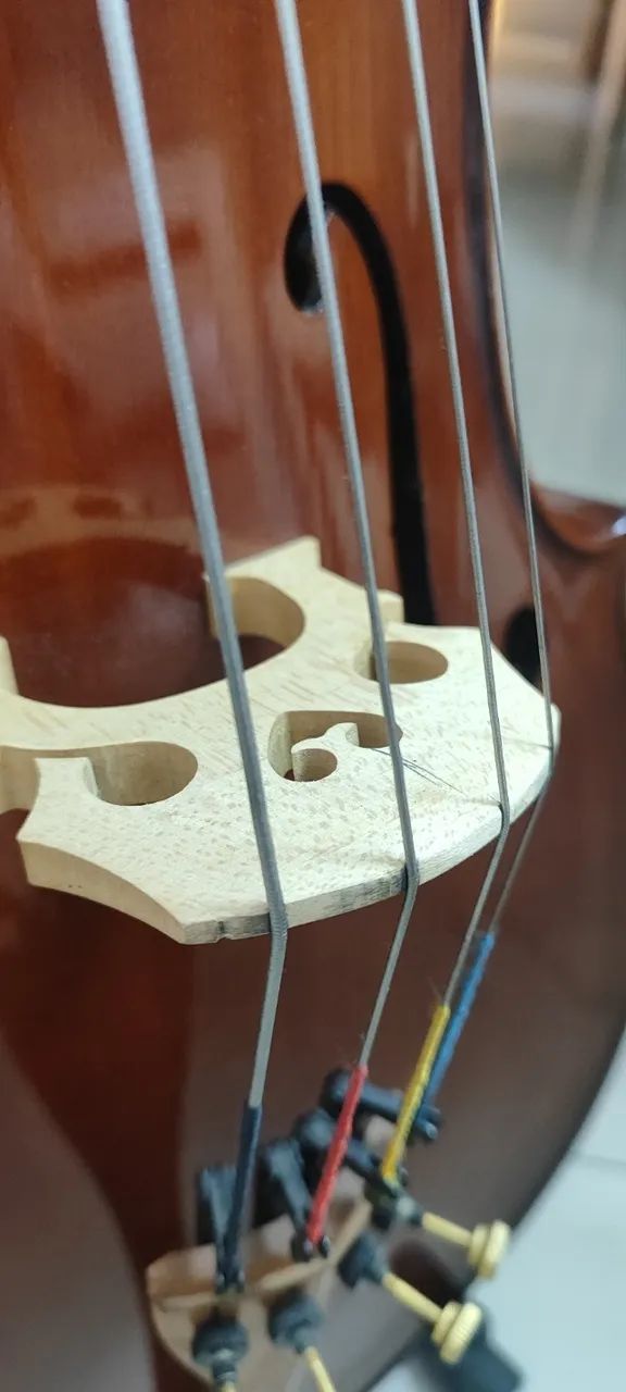 Violoncelo Eagle CE 200 regulado ótima sonoridade - Foto 3